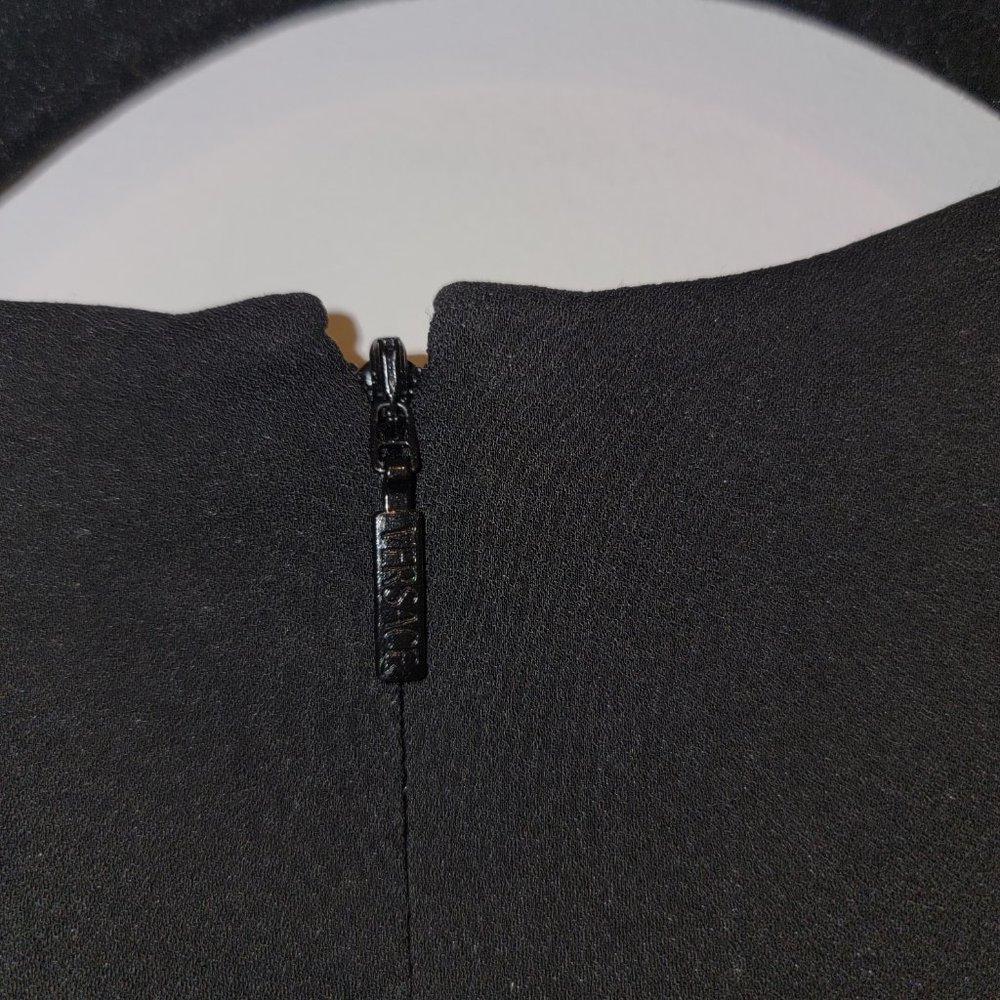 Versace Black Safety Pin Bodysuit, Size 44 - Picture 5 of 7